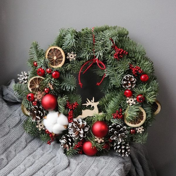 Coroniță de Crăciun nobilis 30 cm Cadoul-029 foto